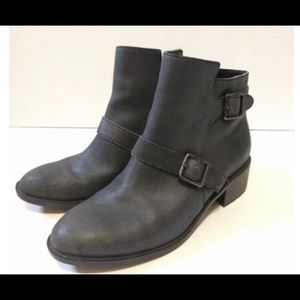 Cole Haan Size 7 Rooney Buckle Leather Booties